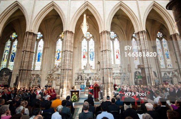 Dalai Lama Visits the Westminster Abbey