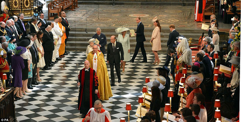 Queen’s Diamond Coronation Service at Westminster Abbey