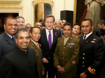 Hindu members of the Armed Forces at 10 Downing Street to celebrate Diwali
