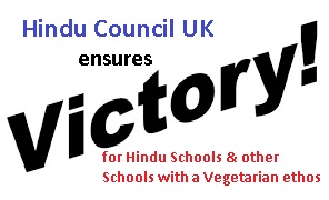 Hindu Council UK (HCUK) helps to change Regulations to ensure vegetarian choice for school children