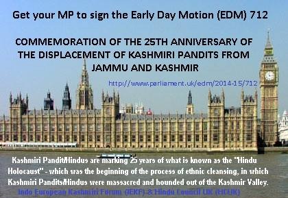 Hindu Council UK supports Early Day Motion in UK Parliament