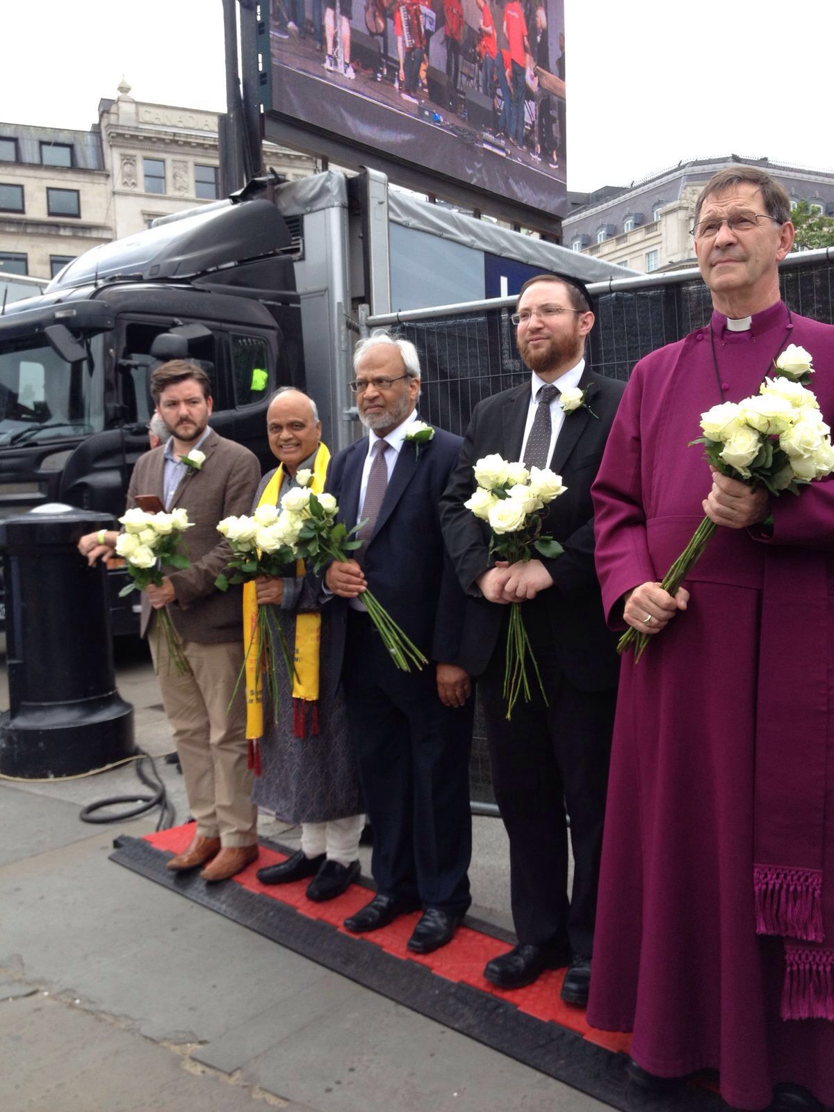 Umesh C Sharma, Co-Chair of Hindu Council UK pays tribute to the LATE Jo Cox MP at the Memorial event at Trafalgar Square London