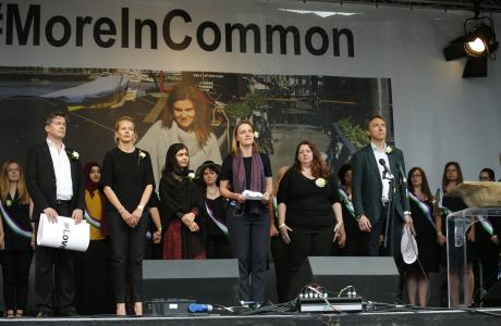Umesh C Sharma, Co-Chair of Hindu Council UK pays tribute to the LATE Jo Cox MP at the Memorial event at Trafalgar Square London