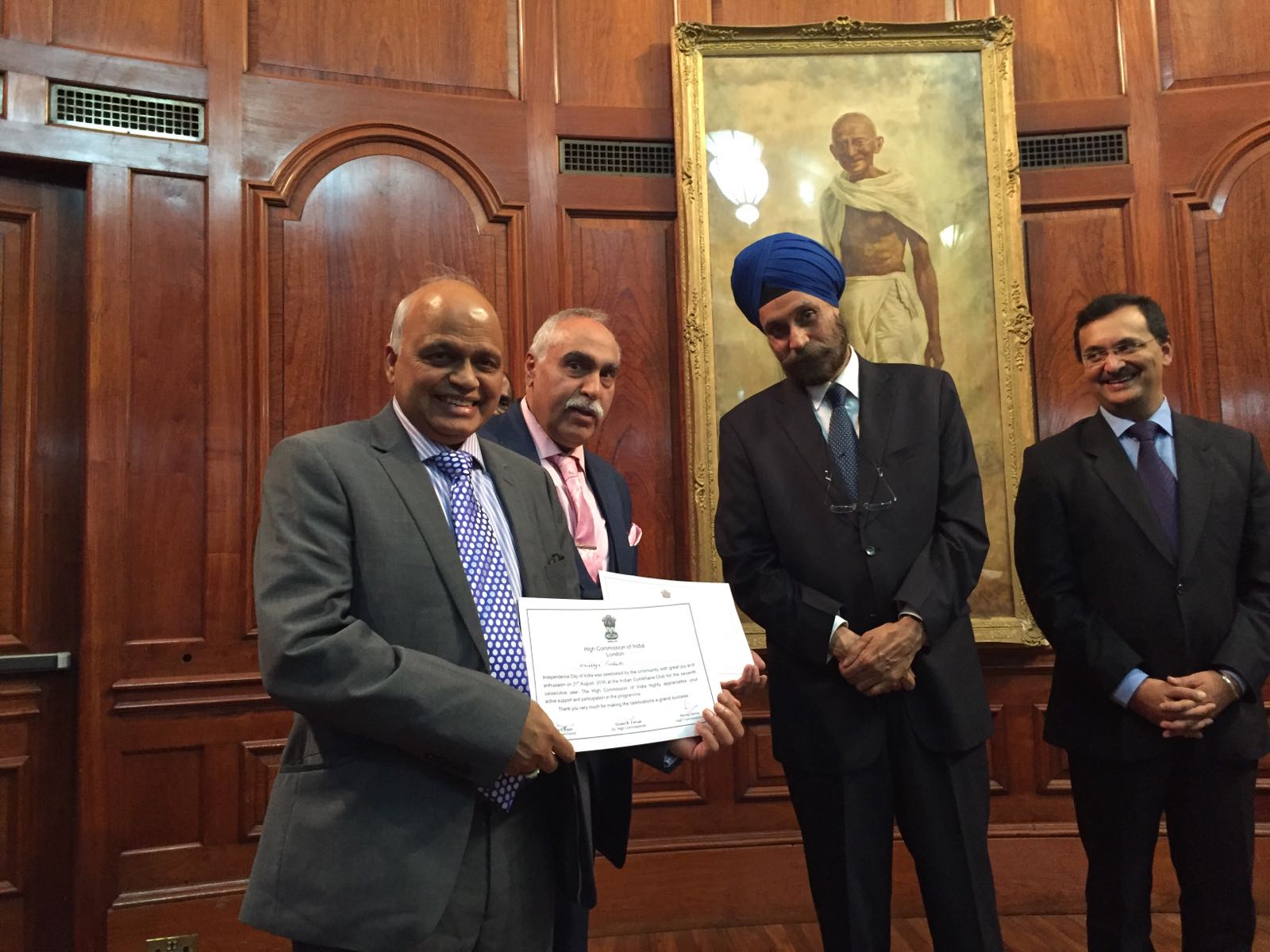 Hindu Council UK receives appreciation certificate from the High Commissioner of India in London