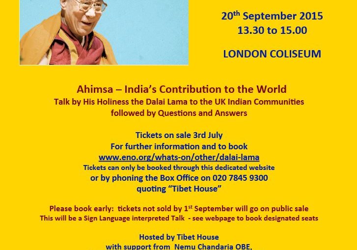 Ahimsa - India’s Contribution to the World - Talk by His Holiness the Dalai Lama