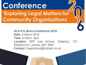 Invitation: "Hindu Lawyers Association (HLA) Pro Bono Conference 2016"